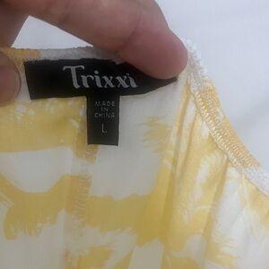 Trixxi Floral Yellow and White Dress